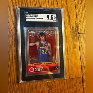 2024 Topps Chrome Cooper Flagg McDonald's All-American Rookie Card - SGC 9.5